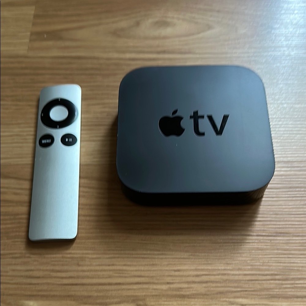Apple TV Black and Silver Media Streamer A1378